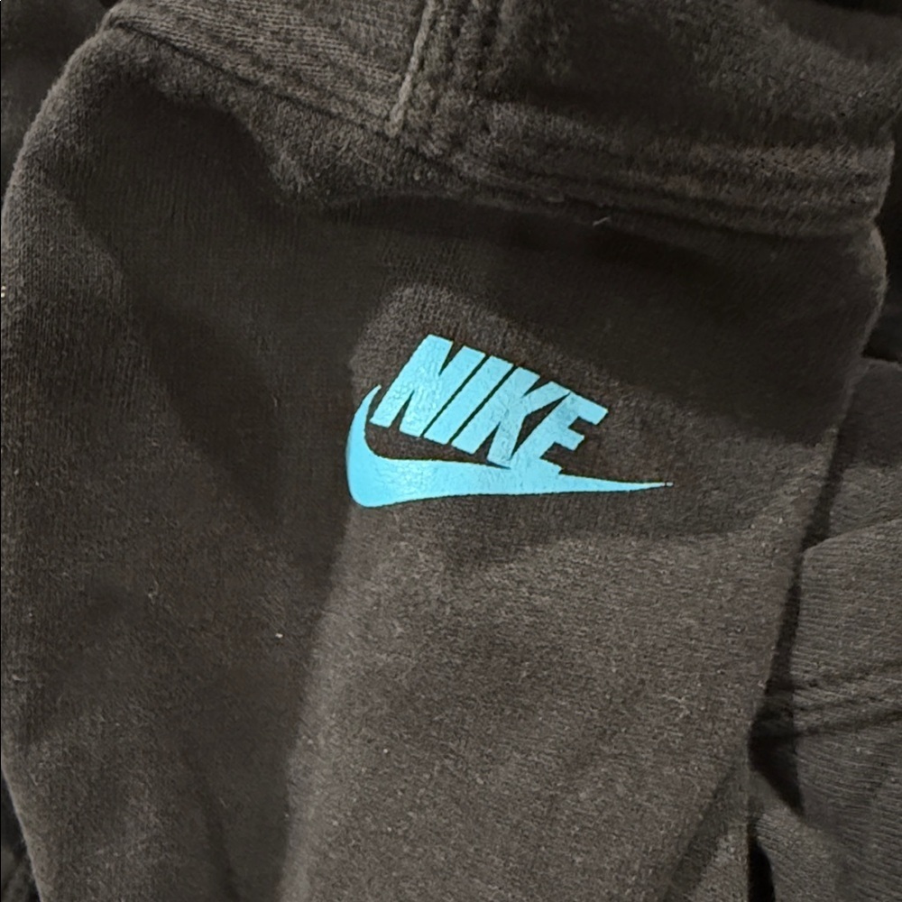 Nike Black Sweatshirt with Multicolor Stripes Youth XL Hoodie orange blue - Picture 5 of 6
